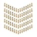 75 Pieces Wood Peg Dolls Unfinished Wooden People Craft Blank Family Figures 5/8 x 1-3/4 inch