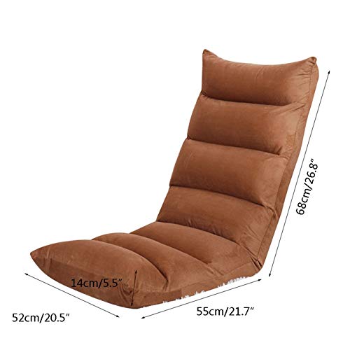 Chaise de sol dossier réglable 5 vitesses et housse lavable