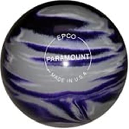 Bowlerstore Products EPCO Candlepin Bowling Ball- Marbleized - Purple, Grey & White (4 1/2 inch- 2lbs. 5oz.) 1 Ball