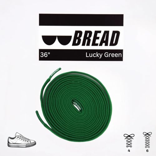 Image of Bread Elastic Xtra Stretch No-Tie Shoelaces - Durable Slip-On Laces for Sneakers & Boots, Kids & Adults, Travel-Friendly