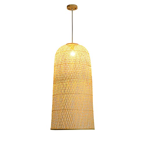 Lustre en bambou suspendu pour une ambiance zen dans votre chambre