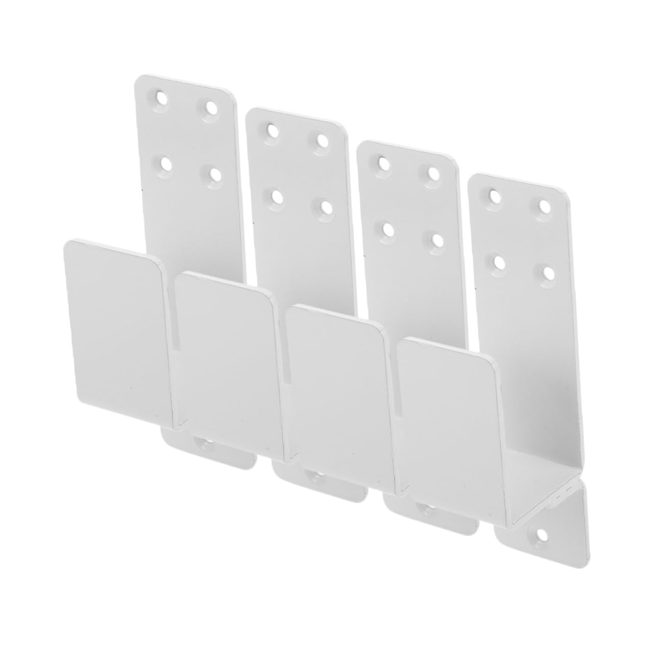 Operitacx Support de Barricade de Porte Robuste Barre de Sécurité U Fixation Effraction pour Sécuriser Porte Dentrée Installation Facile de Blanc
