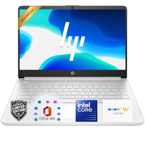 Image of HP 14 inch Laptop, Intel N150 Processor, 4GB DDR5 RAM, 128GB SSD, Long Battery Life, 1TB Cloud Storage, Windows 11 with Microsoft 365 for Business, Students & Everyday Use