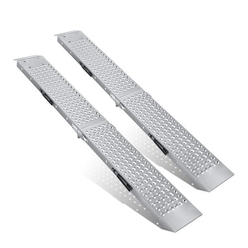 DNA Motoring Heavy Duty Folding Ramps 880 lbs Capacity 70 x 9 Multi Use Ramp for Motorcycle ATV Lawn Mower Tractor Loading and Maintenance Home & Commercial TOOLS-00819