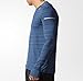 adidas Performance Men's Sequencials Heathered Long Sleeve Tee, Mineral Blue, X-Large