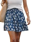 Mini jupe florale: la mini jupe Dainty Bouquet Florale est ludique, féminine et s’adapte à vos mouvements ! La taille froncée, la mini longueur et le tissu tissé léger assurent un ajustement flatteur, idéal pour les looks de jour et de soirée.