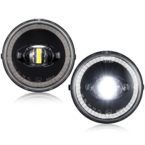 LUDARM LED Fog DRL Light Compatible with F150 2011-214 for Ranger 2008-2011 for Expedition 2007-2015 Front Bumper Fog Lights Daytime Running Light 2PCS Clear Lens