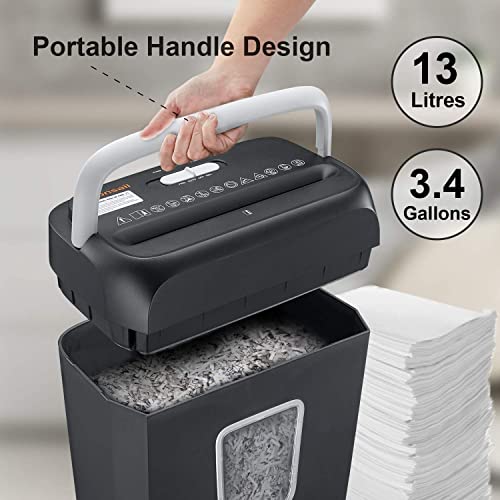 bonsaii 6Sheet Crosscut Shredder for Home Office PaperCanyon
