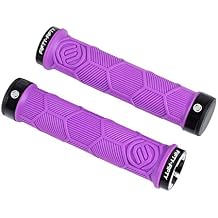 FIFTY-FIFTY Double Lock-On Mountain Bike Grips, Bicycle Handlebar Locking Grips, Non-Slip MTB Handle