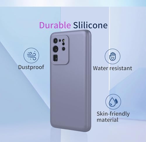 Image of DIZORO Samsung Galaxy S20 Ultra Case 6.9inch, Liquid Silicone Gel Rubber Shockproof Case Soft Microfiber Cloth Lining Cushion Compatible with Samsung S20 Ultra Back Cover (Wine)