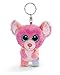 NICI 45547 Schlüsselanhänger Maus 9cm Topo Candypop Glubschis 9 cm, con Grandi Occhi Glitterati, Peluche con Portachiavi, Colore Multicolore/Rosa
