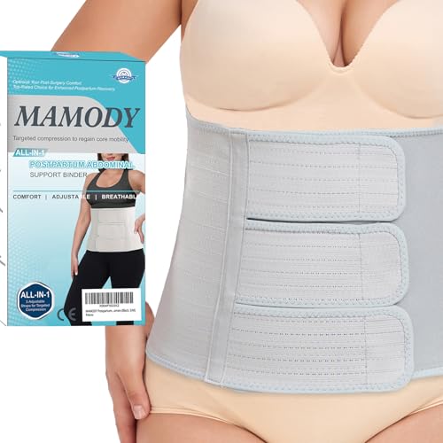 MAMODY Postpartum Belly Band abdominal Binder for Natural Delivery &