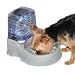 K&H Pet Products CleanFlow Filtered Pet Water Bowl With Reservoir Small 80oz. + 90oz. Granite