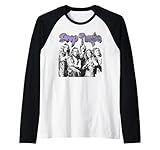 Deep Purple Group Photo Manche Raglan