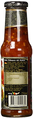 Exotic Food Süße Chilisauce mit Ananas, 6er Pack (6 x 250 g)