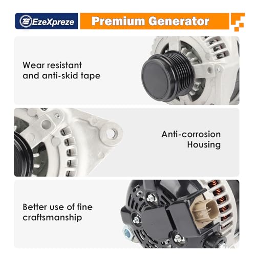 Image of Ezexpreze Alternator 2.5 2.5L Replacement Compatible with 2012 2013 2014 2015 Toyota Camry, 2009-2012 RAV-4, 2011-2016 Scion tC OE#27060-0V010-84,11402,104210-2270,210-0722,9664219-227