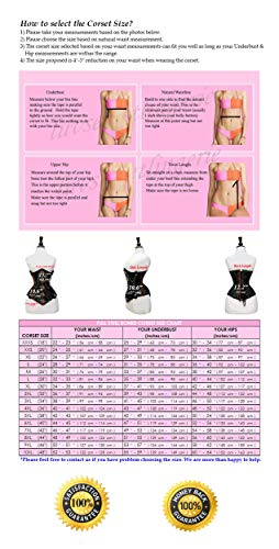 luvsecretlingerie 26 Double Steel Boned Waist Training Brocade & Faux Leather Underbust Shaper Corset #87094