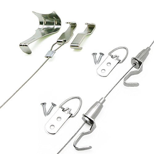 Pack of 2Sets Professional Art Hanging System Gallery Large Picture/Billboard/Painting/Art Exhibition Display Kit - Adjustable Photo Hanging - 39