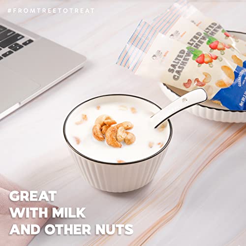 Newbam - Cashews Roasted Lightly Sea Salted Nut Snacks Box 10 Individual Pack (2.25Oz Per Pack) | Ready-To-Eat Cashew Roasted Salted Snack Size | Healthy Keto, Vegan, Gluten Free | No Oil, No Sugar Add. #TOP3