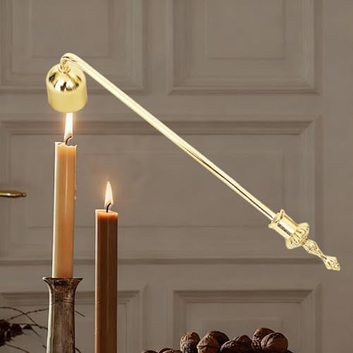 Candelero extintor con mango largo de metal miniatura 6
