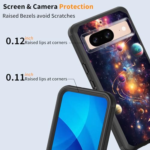 Coque Pixel 8 6,2" planète spatiale antichoc à 3 couches - 5