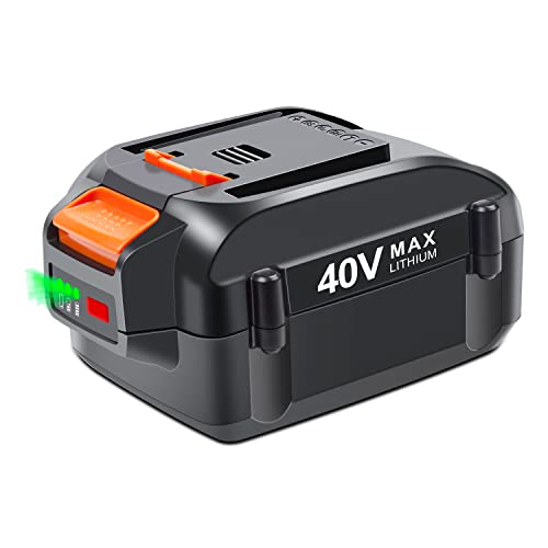 DTK 40V 3.5Ah Battery Replacement for Worx 40V Max Lithium Battery WA3580, Compatible with WG180, WG280, WG380, Fits Charger WA3747