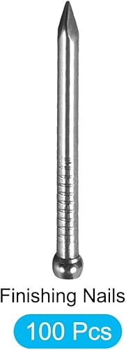 Miniatura 10 de METALLIXITY Uñas de acabado (0.079 x 1.378 in) 100 unidades, clavos de acero al carbono para carpintería