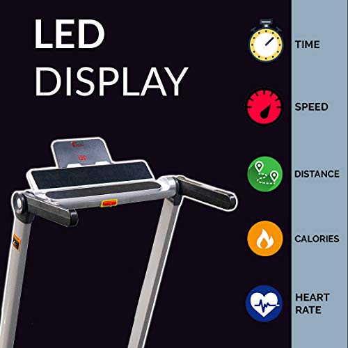 Image of Excel i20 Home Treadmill | Bluetooth Connected - Controlled by Mobile | 2.5 HP Powerful Motor, Speed 1-14 KMPH, User Weight 90 Kg, Easy Installation (DIY)