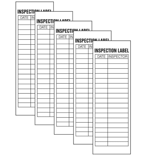 AccuformNMC "Inspection Label", Pack of 5 Adhesive Vinyl Safety Labels image 4