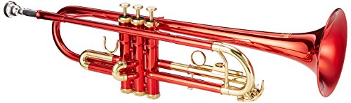 Roy Benson RB701054 - Trompeta en Sib TR-101R, estuche ligero rectangular, color rojo