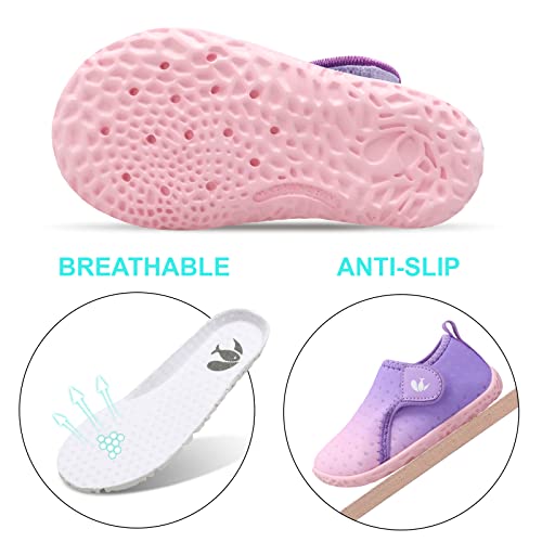 Image of FEETCITY Boys Girls Water Shoes Kids Aqua Socks Quick Dry Barefoot for Beach Swimming Pool