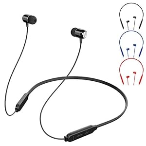 Jinxuny Bluetooth 4.2 Sport In-ear hoofdtelefoon Mega Bass Magnetic nekband draadloze oortelefoon met microfoon (kleur…
