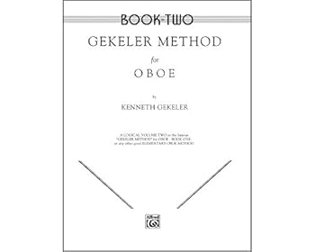 Sheet music Alfred Gekeler Method for Oboe Book II Book