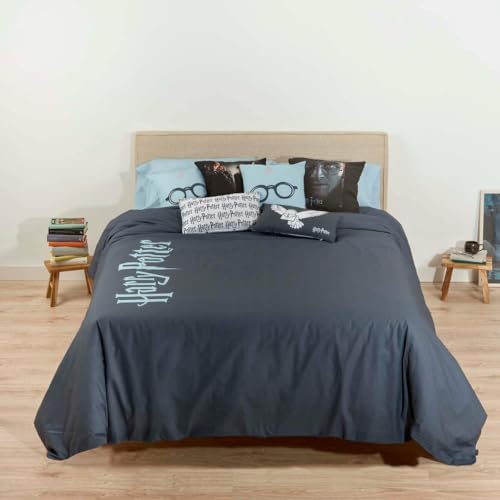 Housse de couette Harry Potter à boutons fini la couette qui glisse