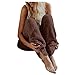 Produktbild TEELONG Hosen Damen Warme Fitness Sport Leggings Winter Fleece Legging Pants Jogginghose Trainingshose Trainingsanzüge Overalls Fleece-Hose(XL, Kaffee)