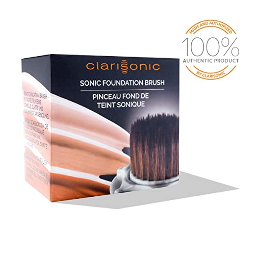 Clarisonic Pincel de maquiagem Sonic Foundation compatível com Mia 1, Mia 2, Mia Fit, Alpha Fit, Sma