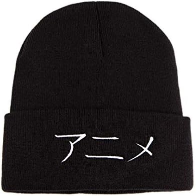 Anime Beanie Embroidered Winter Hat Men 