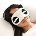 Produktbild HIUGHJ 2 st¨¹cke Herz Panda Gesicht Auge Reise Schlaf Nette Lichtdichte Maske Augenbinde Tragbare Nickerchen Abdeckung, C