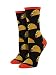 Socksmith Womens Novelty Crew Socks "Tacos" - Black, Black, One Size
