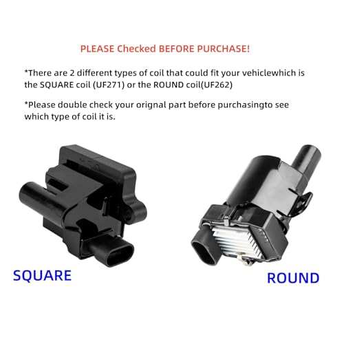 Image of KAX Ignition Coil Pack Fit for Chevy Silverado 1500 1999-2006 4.8L /5.3L | Tahoe 2001-2006, Sierra 1500 1999-2006 4.8L /5.3L, Suburban 1500 2000-2006, Avalanche 1500 2002-2006 UF271