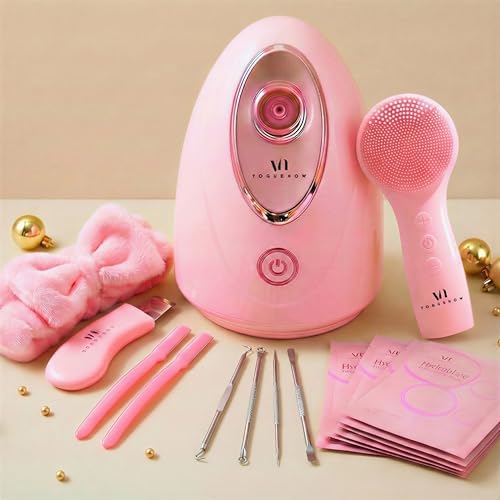 VogueNow Facial Steamer Spa Kit with Complimentary 15 Skin Care T...