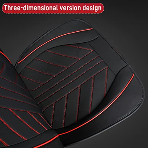 Eluto Car Seat Covers Full Set With Waterproof Pu Leather, Airbag Fit For Dodge Ram 1500 2500 3500 Pickup Truck Crew Cab, Double Cab, Quad Cab, Regular Cab, And Mega Cab 2009-2022(Black-Blue) #TOP3