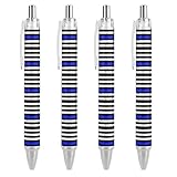 Niedlicher Kugelschreiber: Dieser Kugelschreiber hat einen Metallclip auf der Oberseite, so dass Sie ihn an Ihrer Tasche, Ihrem Notizbuch usw. befestigen können. Er nimmt nicht viel Platz ein und ist einfach und bequem. Der Stift hat einen komfortablen Griff und ist perfekt zum Schreiben.