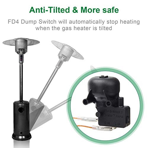 Coolrunner Gas Patio Heater Repair Replacement Parts Outdoor Heaters Safety Kits Thermocouple (M8 X1) And Fd4 Dump Switch For Propane Gas Patio Heater #TOP3