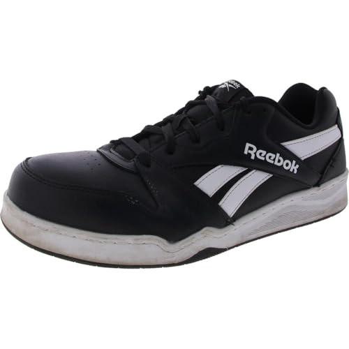Reebok Men's Rb4162 Bb4500 Safety Composite Toe Low Cut Work Sneaker Black and White