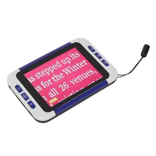 Lupa de vídeo Digital portátil de 3,5 Pulgadas para Personas con discapacidad Visual, Ayuda electrónica a la Lectura con 26 Modos de Color, Lupa de vídeo Digital con Zoom de 2 a 48 aumentos