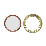 LC LICTOP 12PCS Gold Mason Jar Lids Regular Mouth, Leak Proof and Secure 70mm/2.76'