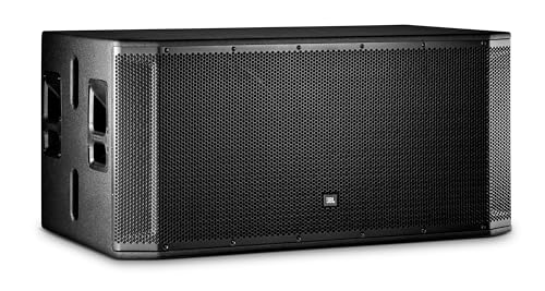 JBL Professional SRX828SP Portable, Active, Amplified, Powered Dual 18 Inch Subwoofer System. 2000 Watt Peak Crown Amplifier. DJ, PA, Stage. Black