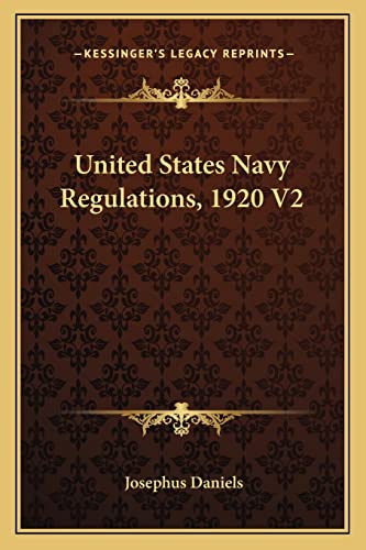 United States Navy Regulations, 1920 V2