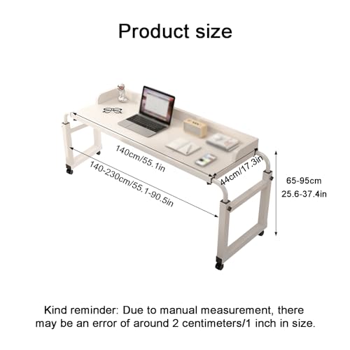 Table de chevet portable pour la maison réglable pour ordinateur et repas - 3